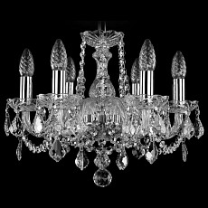 Подвесная люстра bohemia ivele crystal 1402 1402-6-141-ni-leafs